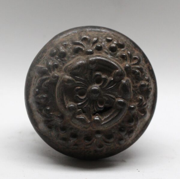 Door Knobs - Antique Cast Iron High Relief 3 Fold Door Knob