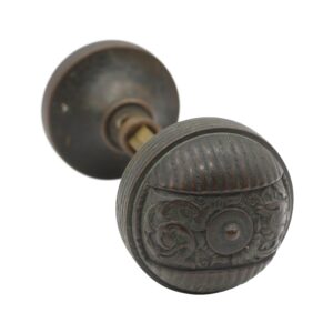 Door Knobs - Antique Columbian Bronze Passage Door Knobs