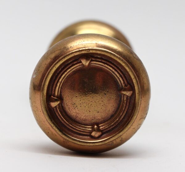 Door Knobs - Antique Concentric Art Deco Bronze Door Knobs