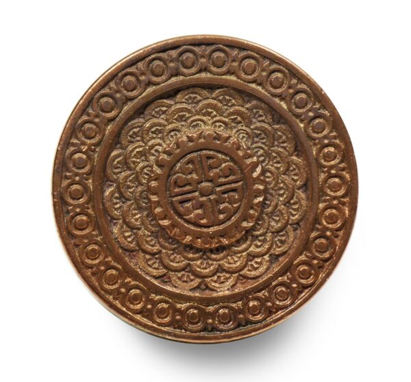 Door Knobs - Antique Corbin Brocade Bronze Entry Door Knob Set