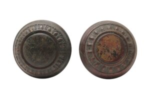 Door Knobs - Antique Dark Bronze Egg & Dart Interior Door Knobs