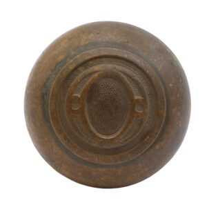 Door Knobs - Antique Dark Bronze O Emblematic Passage Door Knob