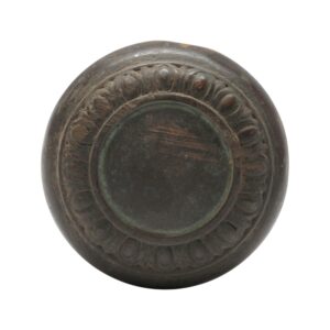 Door Knobs - Antique Egg & Dart Bronze Entry Door Knob