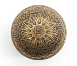 Door Knobs - Antique Lockwood Radial Brass Passage Door Knob