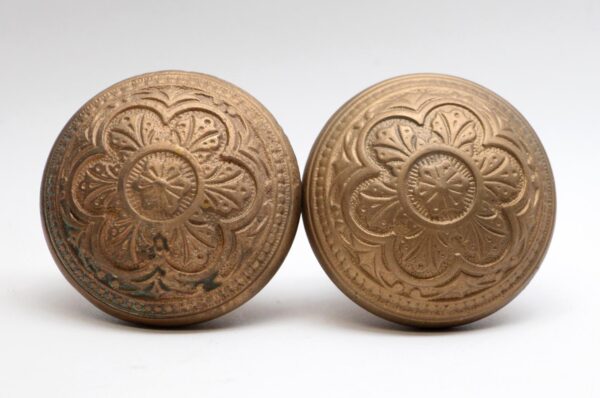 Door Knobs - Pair of Bronze Corbin Vernacular Door Knobs