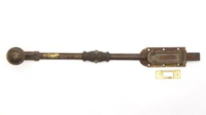 Door Locks - Antique 20.5 in. Bronze & Steel Cremone Surface Bolt