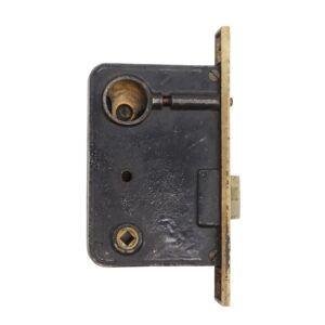 Door Locks - Antique Brass Russwin Right Cylinder Mortise Door Lock