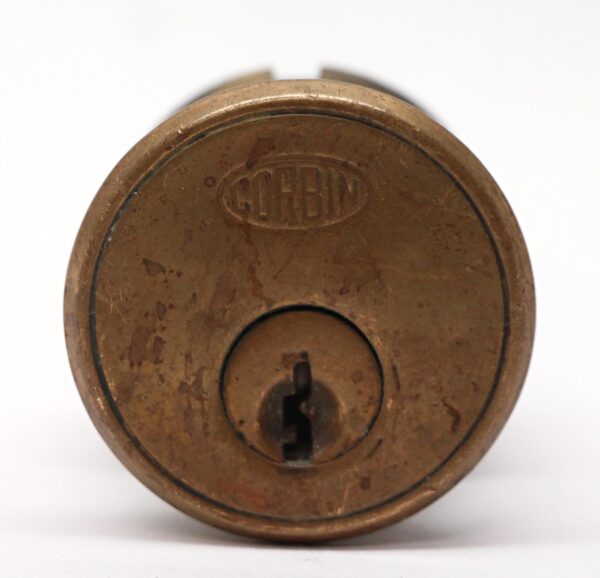 Door Locks - Antique Corbin 1.625 in. Bronze Cylinder Lock