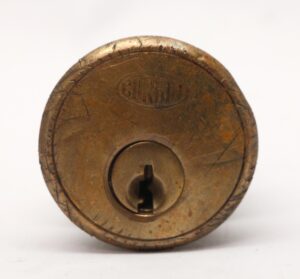 Door Locks - Antique Corbin Brass 1.75 in. Cylinder Lock