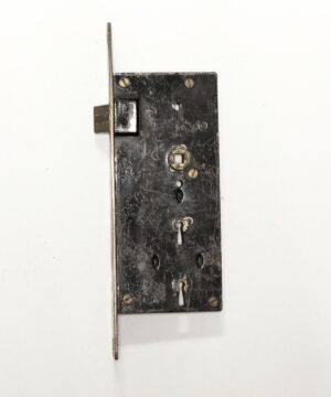 Door Locks - Antique Narrow Brass Double Keyhole Door Mortise Lock