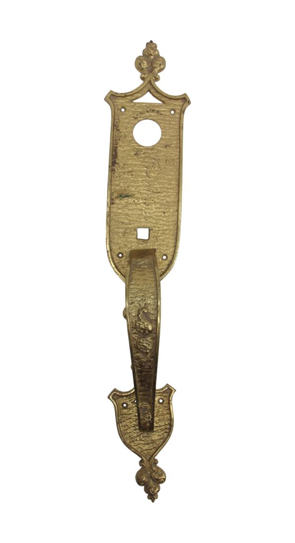 Door Pulls - Antique 19.5 in. Arts & Crafts Polished Bronze Entry Door Pull