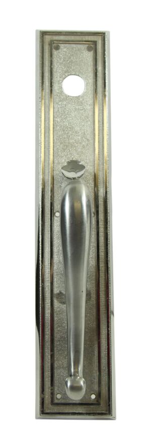 Door Pulls - Antique 20 in. Art Deco Chrome Door Pull