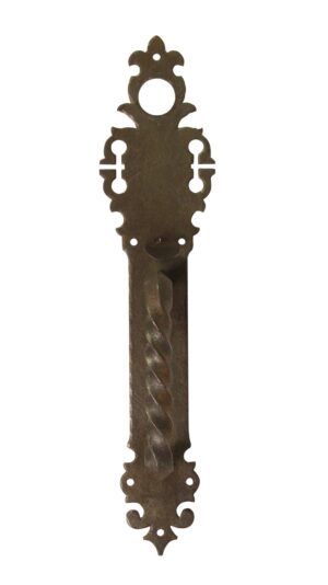 Door Pulls - Antique Aesthetic Cast Iron 17 in. Thumb Latch Door Pull