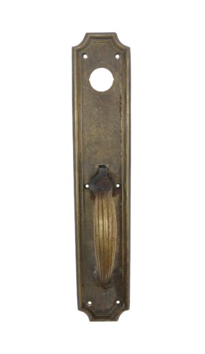 Door Pulls - Antique Art Deco 16 in. Reading Bronze Door Pull