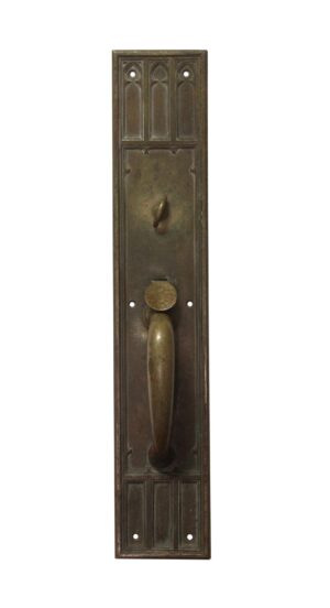 Door Pulls - Antique Bronze 20 in. Gothic Entry Door Pull