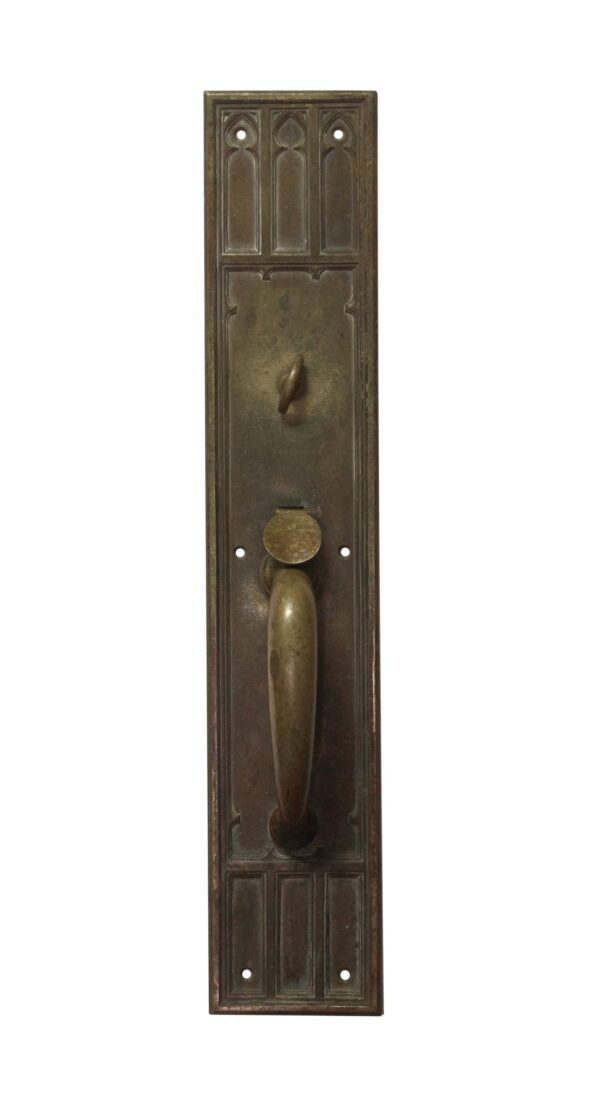 Door Pulls - Antique Bronze 20 in. Gothic Entry Door Pull