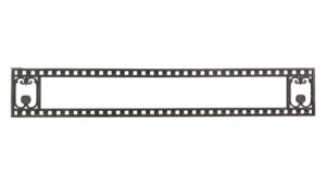 Door Surrounds - Antique 11 ft Bronze Ornate Transom Frame