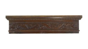 Door Transoms - Carved Mahogany 39.25 in. Door Pediment Header