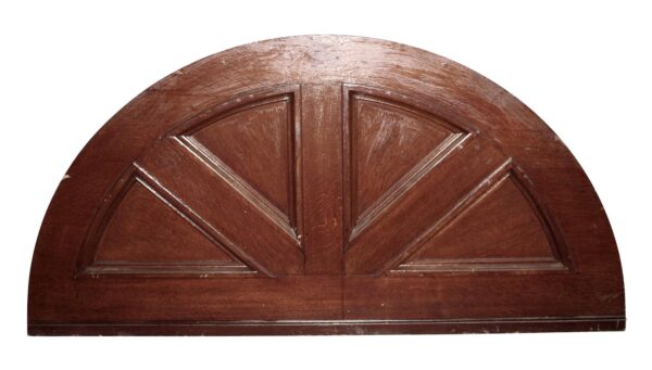 Door Transoms - Tiger Oak Arched Transom Door Pediment 34 x 78.25