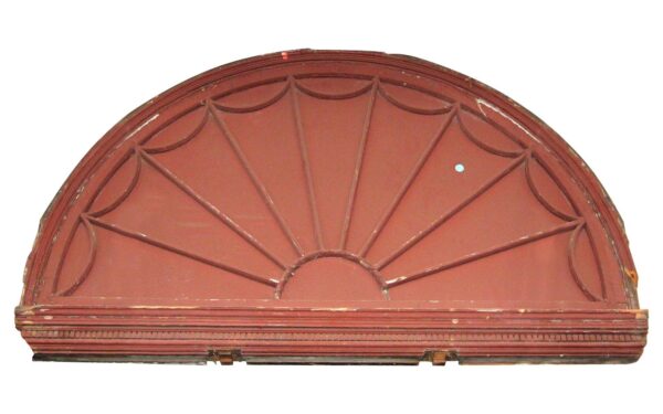 Door Transoms - Turn of the Century 6 ft Palladian Wood & Glass Door Transom