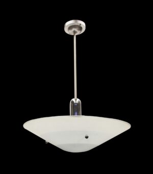 Down Lights - 1960s Mid Century Modern Sky Blue Dish Light