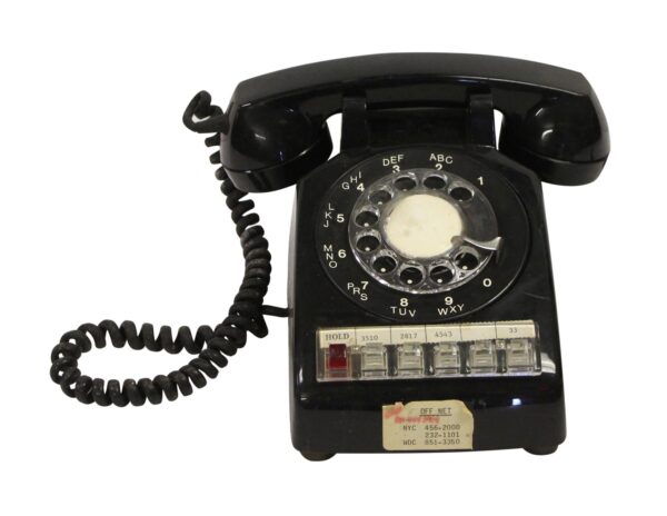 Electronics - Vintage Black ITT G Type Rotary Office Phone