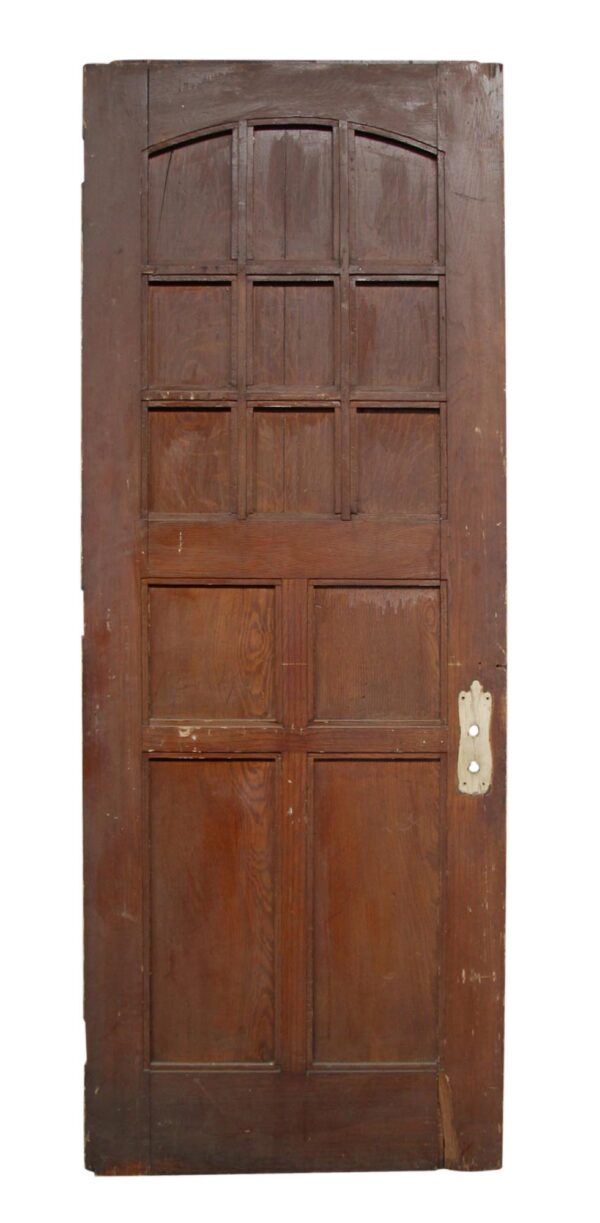 Entry Doors - 13 Arched Panel Entry Door 89.5 x 33.75