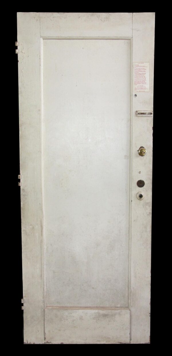 Entry Doors - Antique 1 Pane Wood Apartment Door 80 x 31.5