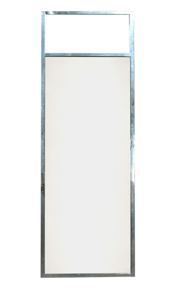 Entry Doors - Vintage Chrome Frame Clear Glass Door 95.25 x 33.25