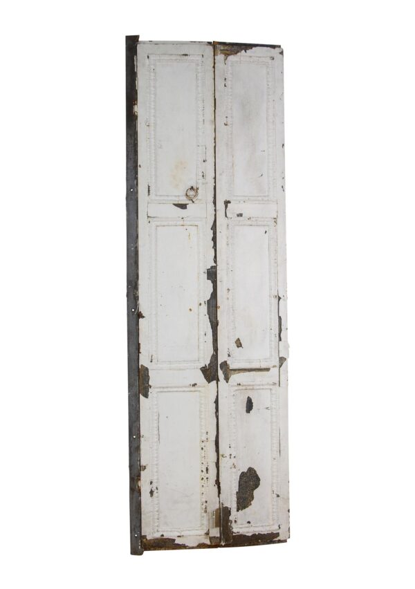 Exterior Materials - Pair of Steel Painted Bifold Shutters 85 x 27