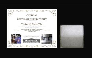 Exterior Materials - Textured Glass Tile from Times Square Building Facade Souvenir