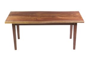 Farm Tables - Handmade 6 ft Solid Walnut Live Edge Dining Table