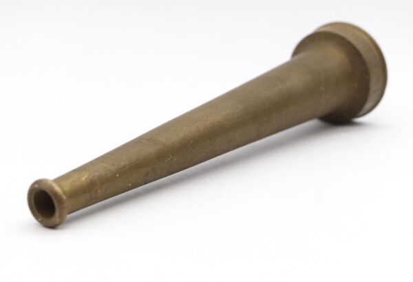 Fire Safety - Reclaimed 10 in. Antique Brass Fire Hose Nozzle