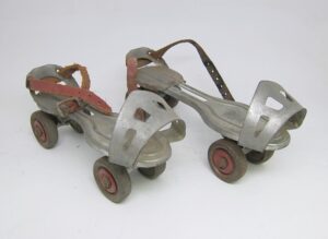 Flea Market - Pair of Vintage Metal Roller Skates