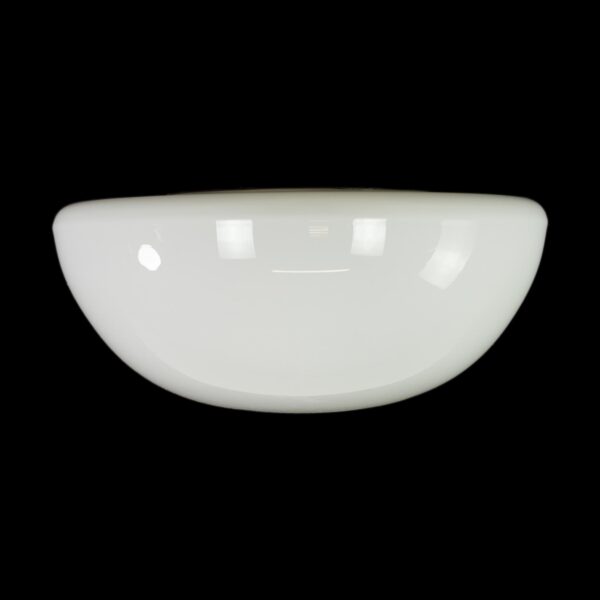 Flush & Semi Flush Mounts - Vintage European White Round 10 in. Glass Flush Mount Light