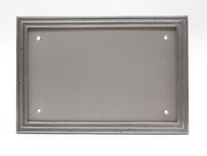 Frames - Vintage 9.25 x 6.25 in. Rectangle Nickel Over Brass Wall Mount Frame