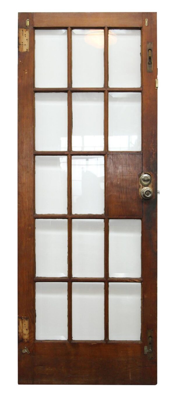 French Doors - Antique 14 Beveled Lite French Door 79.25 x 29.75