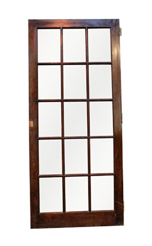 French Doors - Antique 15 Lite Birch French Door 76 x 33.5