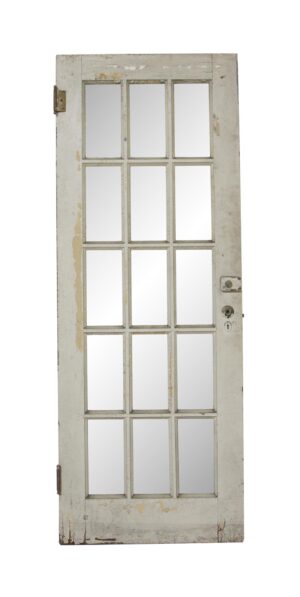 French Doors - Antique 15 Lite French Pine Door 80 x 29.75