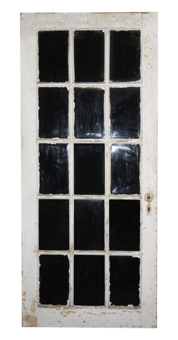 French Doors - Antique 15 Lite Wood French Door 81.5 x 33.75