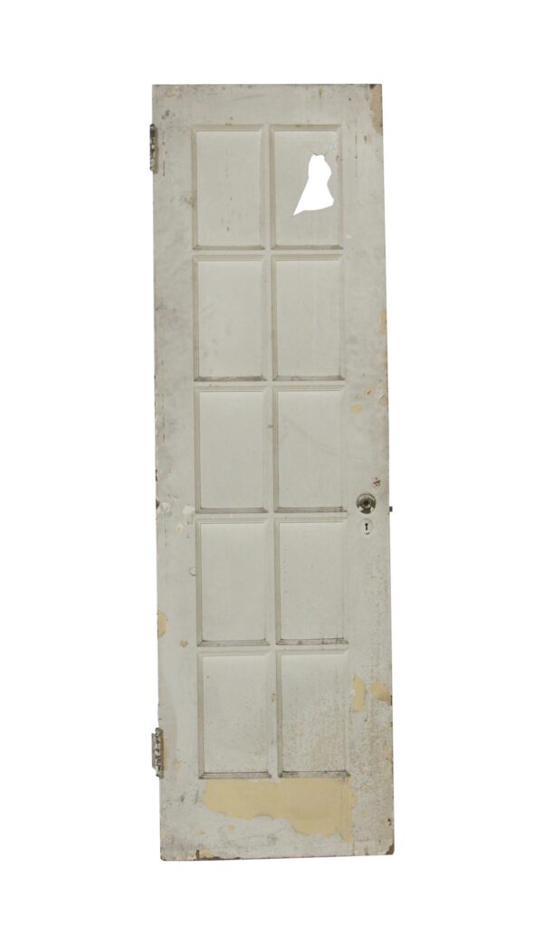 French Doors - Vintage 10 Lite White French Door 79.375 x 23.75