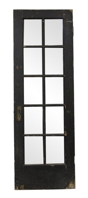 French Doors - Vintage 10 Lite Wood French Door 83.625 x 28
