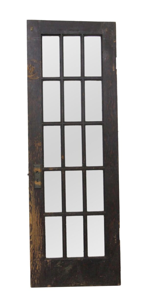 French Doors - Vintage 15 Lite Wood French Door 76.75 x 26