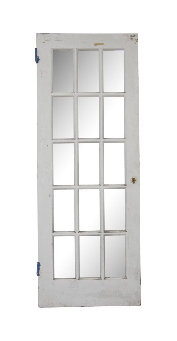 French Doors - Vintage 15 Lite Wood French Door 79.375 x 29.875