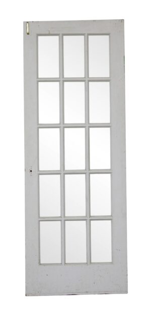 French Doors - Vintage 15 Lite Wood French Door 79.75 in. H x 29.625