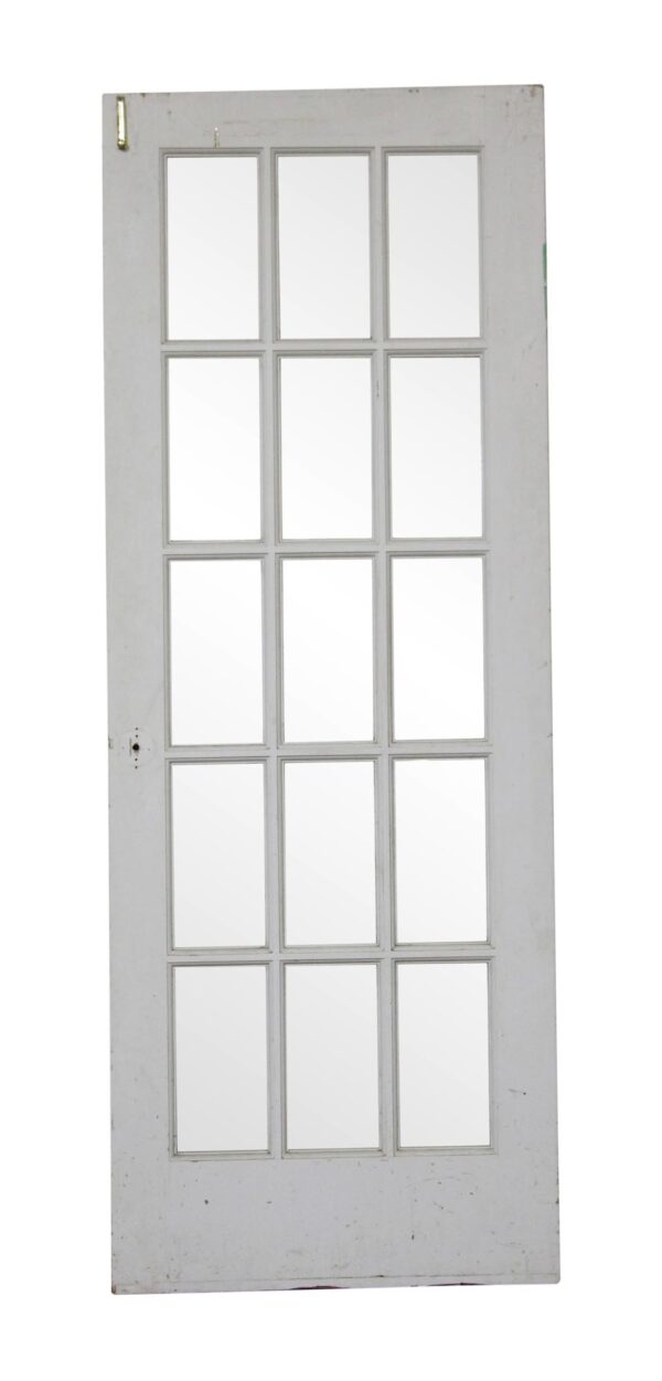 French Doors - Vintage 15 Lite Wood French Door 79.75 in. H x 29.625