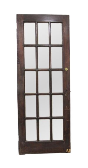 French Doors - Vintage 15 Lite Wood French Door 82 x 31.375
