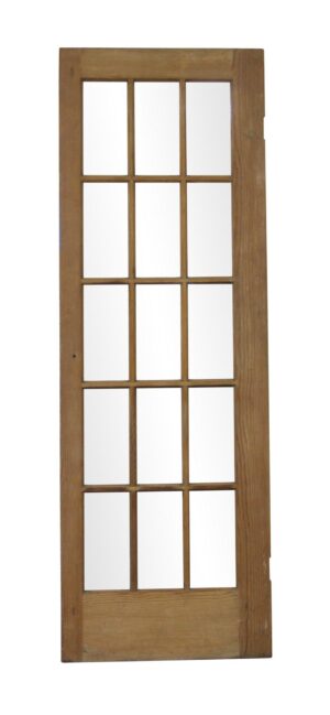 French Doors - Vintage 15 Vertical Lite Wood French Door 83.625 x 28.625