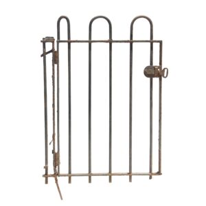 Gates - Antique Hairpin Fence Wrought Iron Garden Gate 40 x 31