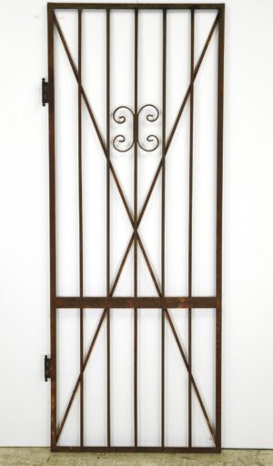Gates - Antique Victorian Curled Wrought Iron 78 in. Gate